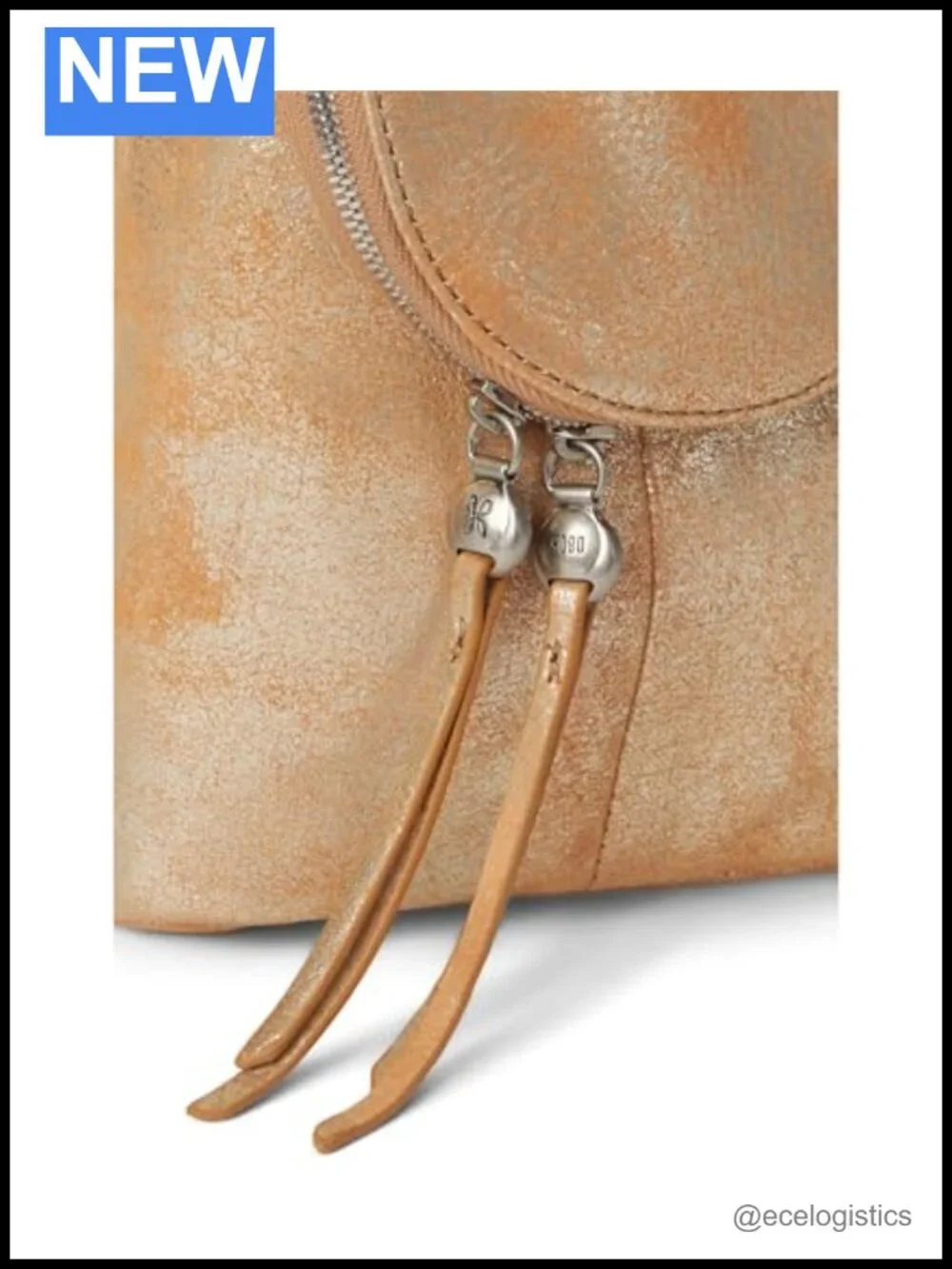 Genuine Leather Fern Crossbody Bag with Adjustable Strap and Phone Pocket